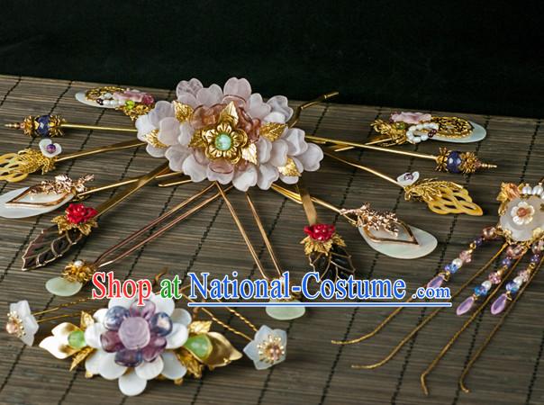 Chinese Imperial Quene Crown Empress Hairpins Hair Accessories Hairstyle Chinese Oriental Hairstyles Headpieces Wigs