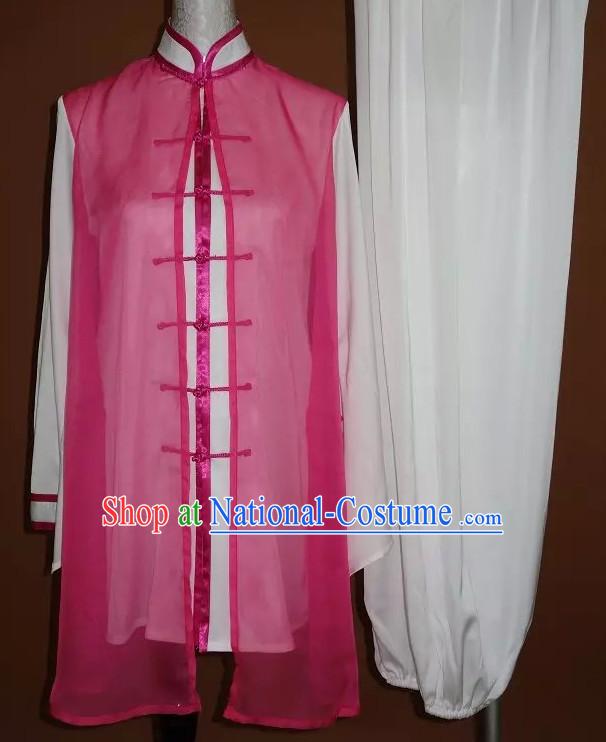 Top Gold Asian Championship Kung Fu Martial Arts Uniform Suit for Women Men