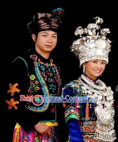 Chinese Folk Dance Dress Clothing Dresses Costume Ethnic Dancing Cultural Dances Costumes for Women Girls