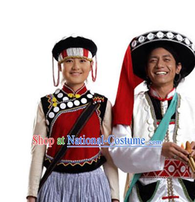 Chinese Traditional Minority Hmong Folk Ethnic Hat for Men and Women