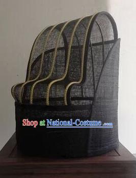 Handmade Chinese Ancient Style Official Hat Asian Headwear for Men