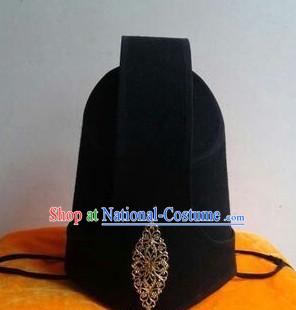 Handmade Chinese Ancient Style Official Court Hat Asian Headwear for Men