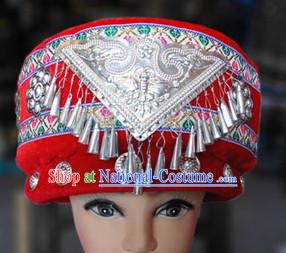 Chinese Miao Folk Ethnic Hat for Women