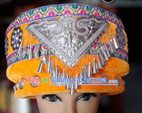 Chinese Miao Minority Hmong Folk Ethnic Hat for Women