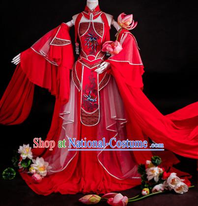 Traditional Chinese Imperial Court Dress Asian Clothing National Hanfu Costume Han China Style Costumes Robe Attire Ancient Dynasty Dresses Complete Set for Women