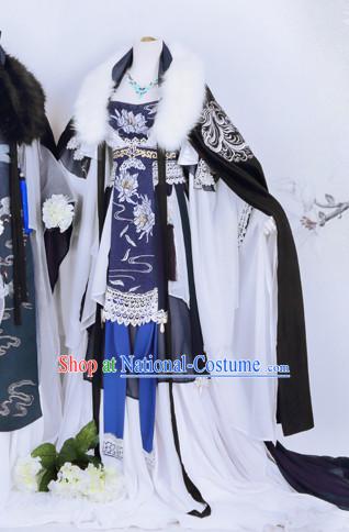 Traditional Chinese Imperial Court Prince Emperor Dress Asian Clothing National Hanfu Costume Han China Style Costumes Robe Attire Ancient Dynasty Dresses Complete Set for Men