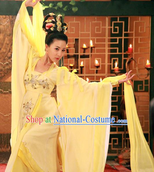 Chinese Traditional Dancer Costumes Complete Set