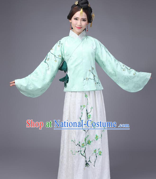 Chinese Traditional Han Fu Costumes Complete Set