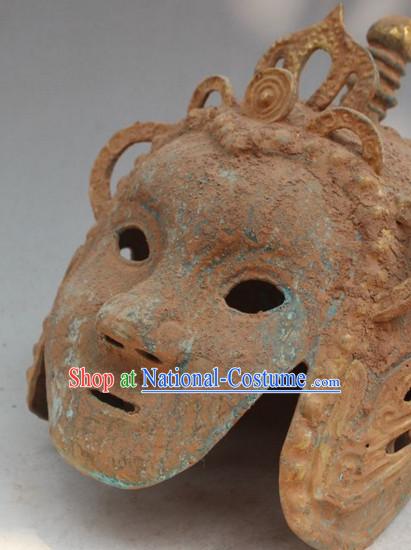 Ancient Chinese Style Archaic General Warrior Helmet