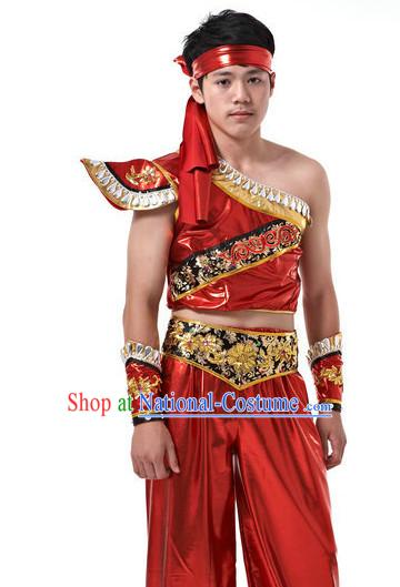 Traditional Chinese Dragon Dancer Uniform for Men