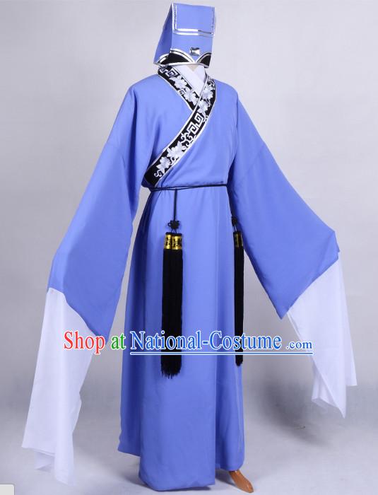 Chinese Opera Costumes Huangmei Opera Stage Performance Costume Chinese Traditional Costume Drama Costumes Complete Set for Men