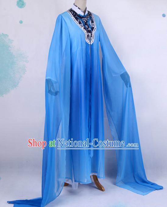 Chinese Opera Costumes Huangmei Opera Stage Performance Costume Chinese Traditional Water Sleeve Costume Drama Costumes Complete Set