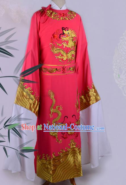 Chinese Opera Costumes Huangmei Opera Stage Performance Costume Chinese Traditional Water Sleeve Costume Drama Costumes and Hat Complete Set