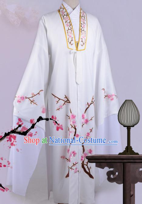 Chinese Opera Costumes Huangmei Opera Stage Performance Costume Chinese Traditional Water Sleeve Costume Drama Costumes and Hat Complete Set