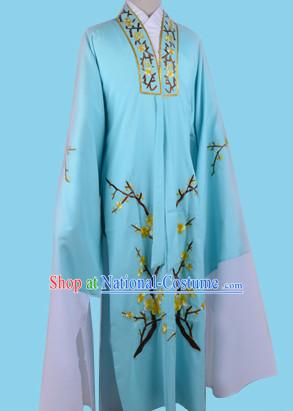 Chinese Opera Costumes Huangmei Opera Stage Performance Costume Chinese Traditional Water Sleeve Costume Drama Costumes and Hat Complete Set