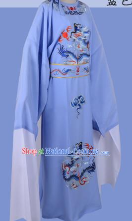 Chinese Opera Costumes Huangmei Opera Stage Performance Costume Chinese Traditional Dragon Robe Costume Drama Costumes and Hat Complete Set