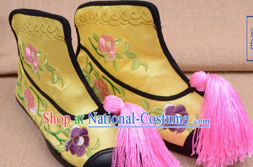 Handmade Chinese Opera Shoes Stage Performance Shoes Classical Shoes