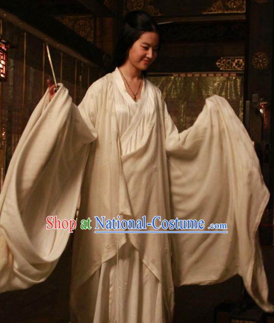 Ancient Chinese Empress White Hanfu Han Fu Clothing Complete Set for Women