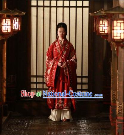 Traditional Chinese Ancient Empress Clothes Complete Set for Women