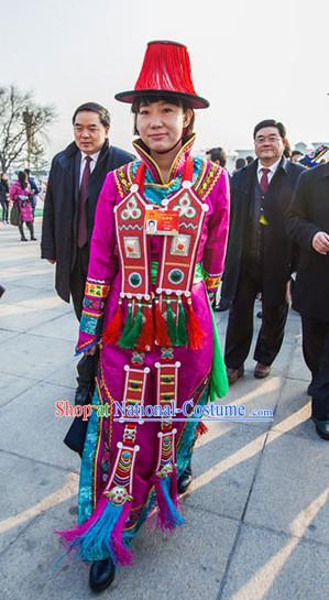 Chinese Traditional Ethnic National Costumes Complete Set