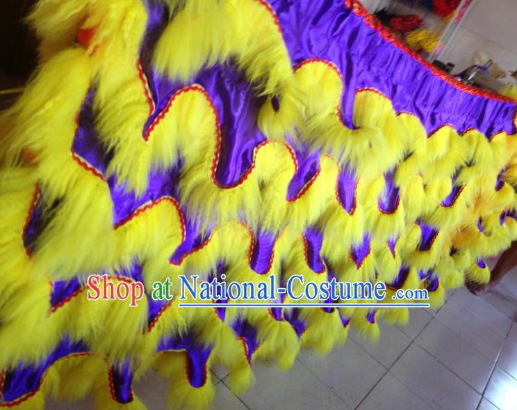 Top Asian Chinese Lion Dance Troupe Performance Suppliers Pants Equipments Art Instruments Lion Tail Costumes Set