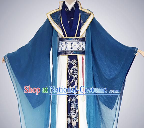 Traditional Chinese Ancient Prince Clothing Complete Set for Men