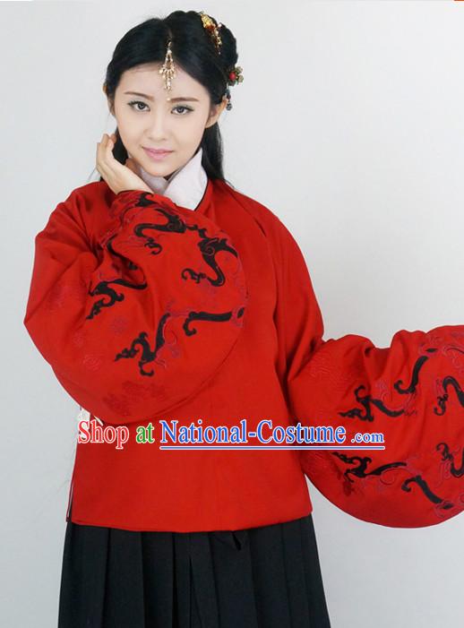 Ancient Chinese Ming Dynasty Clothing Chinese National Costumes Ancient Chinese Costume Traditional Chinese Clothes Complete Set for Women Girls