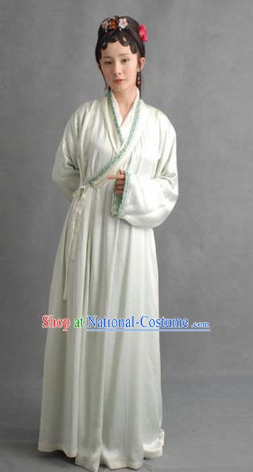 Top Chinese Ancient Lin Daiyu Costume in Women s Theater and Reenactment Costumes Ancient Chinese Clothes and Hair Jewelry Complete Set for Girls Children Adults