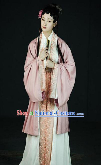 Top Chinese Traditional Clothing Theater and Reenactment Costumes Red Chamber Chinese Clothes Complete Set for Women