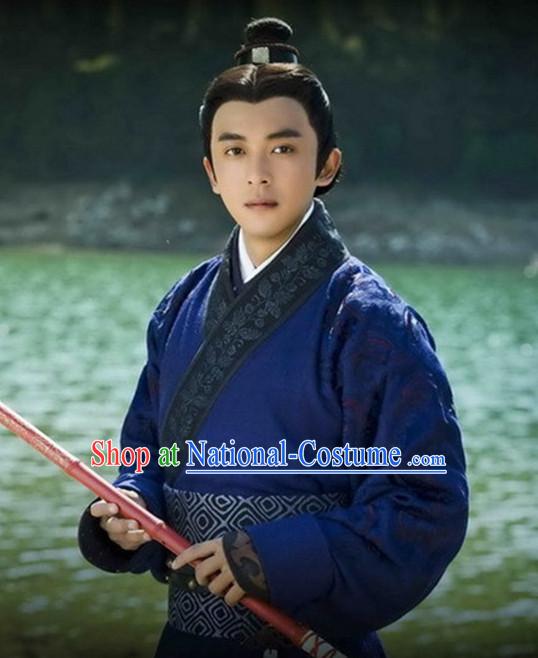 Ancient Chinese Men s Clothing _ Apparel Chinese Traditional Dress Theater and Reenactment Costumes Complete Set for Men