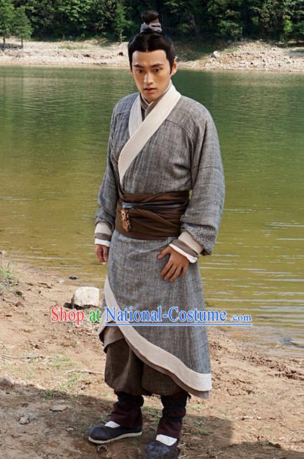 Ancient Chinese Men s Clothing _ Apparel Chinese Traditional Dress Theater and Reenactment Costumes Complete Set for Men