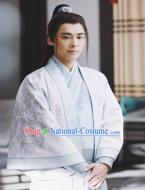 Ancient Chinese Guzhuang Men s Clothing _ Apparel Chinese Traditional Dress Theater and Reenactment Costumes Complete Set for Men