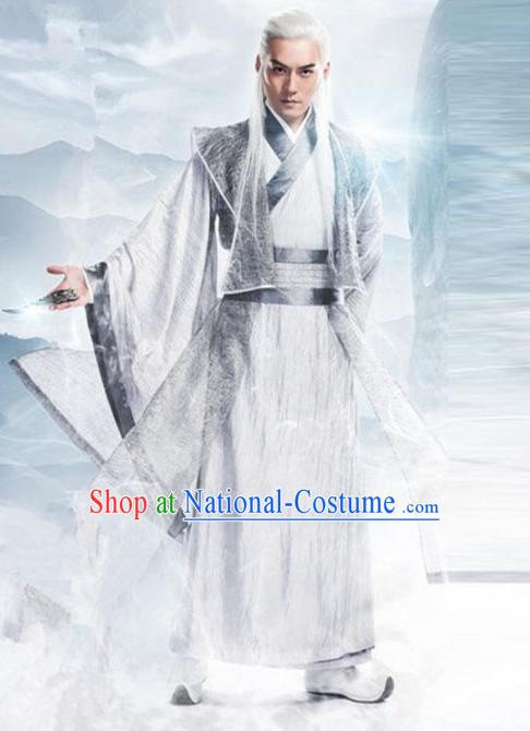 Ancient Chinese Guzhuang Men s Clothing _ Apparel Chinese Traditional Dress Theater and Reenactment Costumes Complete Set for Men