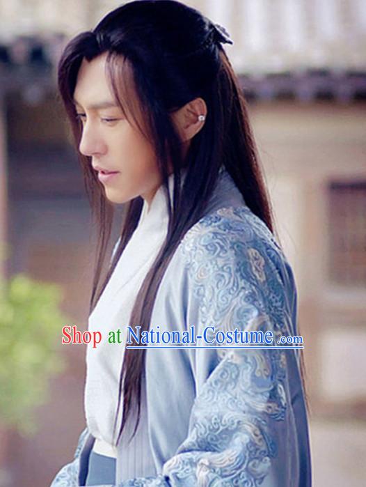 Chinese Men s Clothing _ Apparel Chinese Traditional Dress Theater and Reenactment Costumes and Headwear Complete Set