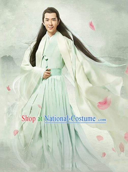 Chinese Men s Clothing _ Apparel Chinese Traditional Dress Theater and Reenactment Costumes and Headwear Complete Set