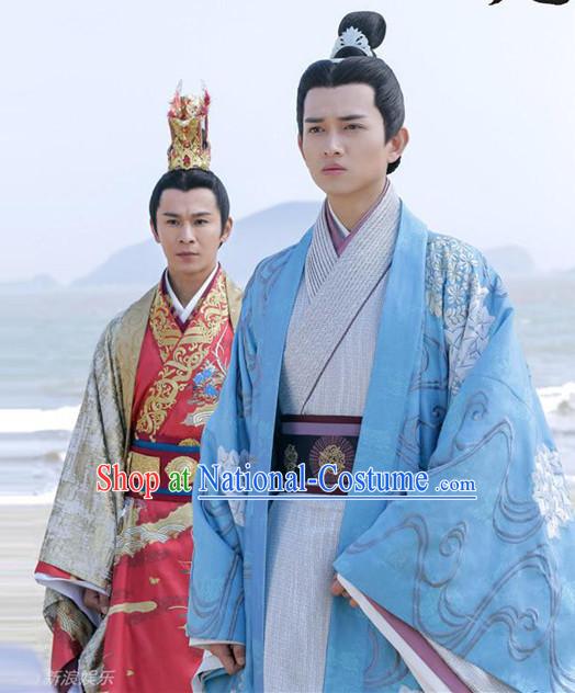 Chinese Ancient Prime Minister Men s Clothing _ Apparel Chinese Traditional Dress Theater and Reenactment Costumes and Headwear Complete Set