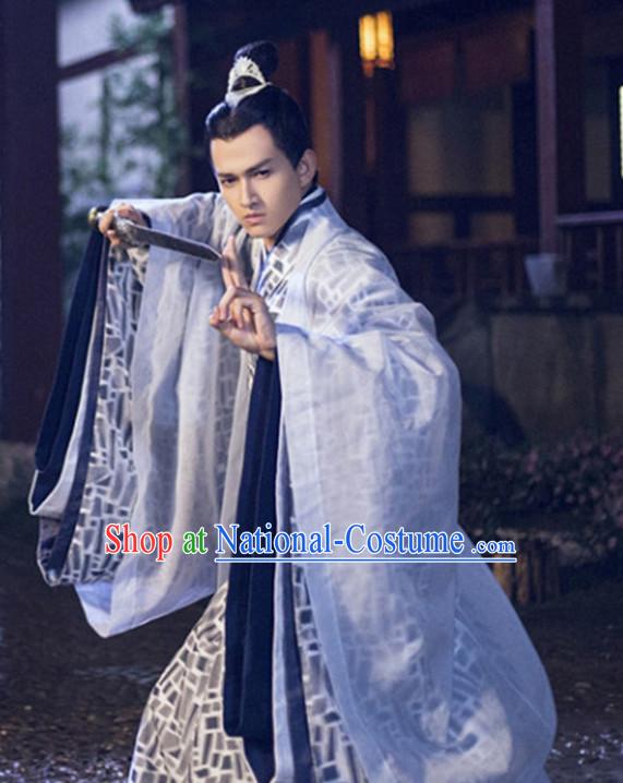 Chinese Ancient Prime Minster Men s Clothing _ Apparel Chinese Traditional Dress Theater and Reenactment Costumes and Headwear Complete Set