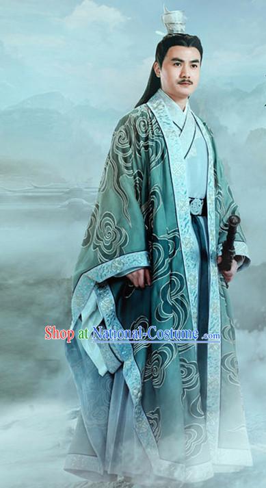 Chinese Ancient Emperor Men s Clothing _ Apparel Chinese Traditional Dress Theater and Reenactment Costumes and Headwear Complete Set