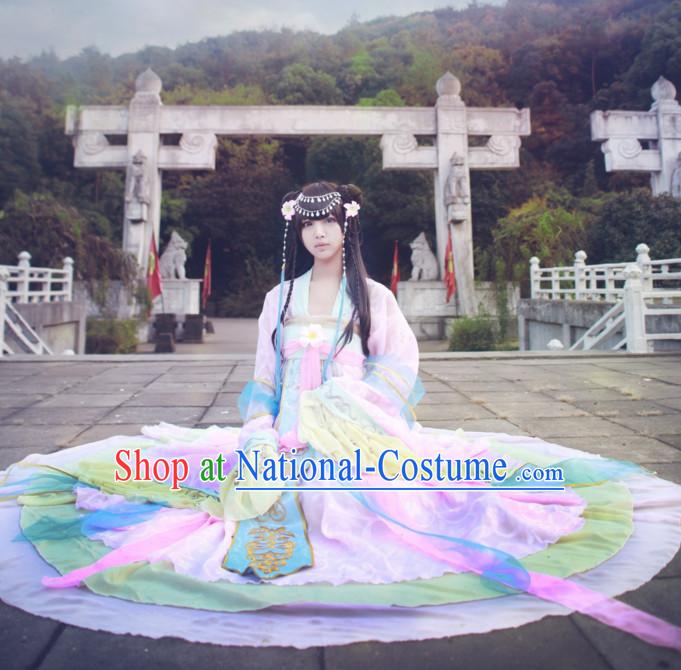 Chinese Women Traditional Beauty Dress Cheongsam Ancient Chinese Hot Clothing Cultural Robes Complete Set