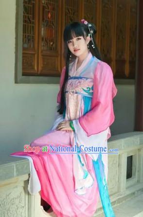 Chinese Women Traditional Beauty Dress Cheongsam Ancient Chinese Hot Clothing Cultural Robes Complete Set