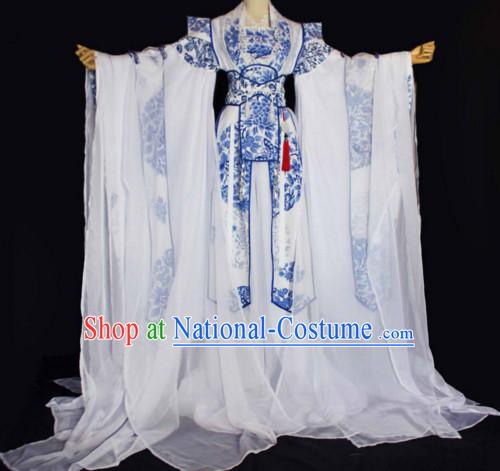 Chinese Women Traditional Royal Empress Dress Cheongsam Ancient Chinese Imperial Clothing Cultural Robes Complete Set