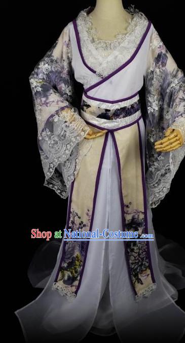 Chinese Traditional Hanfu China Princess Cosplay Costume Chinese Cosplay Hanfu Halloween Costume Party Costume Fancy Dress