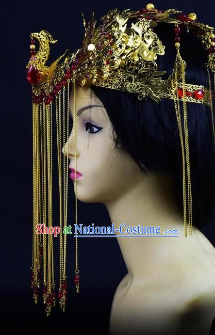 Top Chinese Princess Phoenix Hair Style China Hairpieces Chinese Traditional Hairpins Bridal Hat