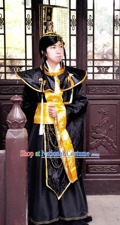 Chinese Traditional Stage Performance Hanfu Cosplay Prince Costume Chinese Cosplay Hanfu Halloween Costume Party Costume Fancy Dress