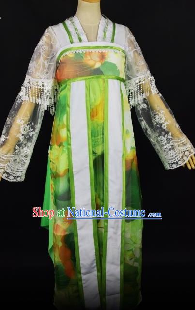 Chinese Traditional Stage Performance Hanfu Cosplay Princess Costume Chinese Cosplay Hanfu Halloween Costume Party Costume Fancy Dress