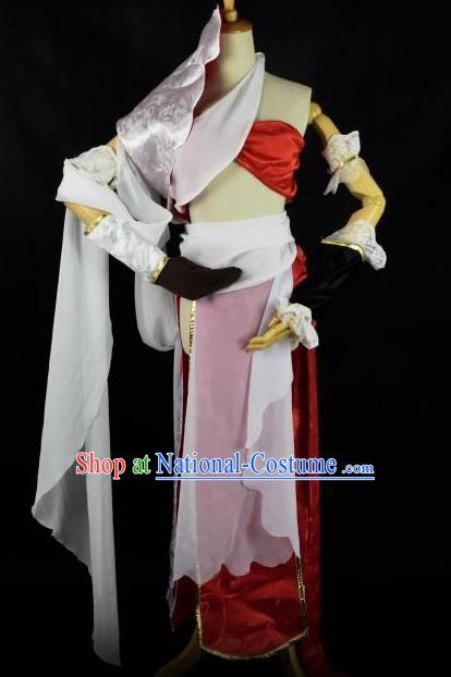 Chinese Traditional Stage Performance Hanfu Cosplay Princess Costume Chinese Cosplay Hanfu Halloween Costume Party Costume Fancy Dress