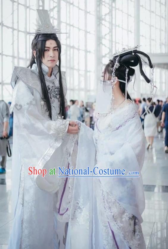 Chinese Traditional Hanfu Prince Cosplay Costume Chinese Cosplay Hanfu Halloween Costume Party Costume Fancy Dress