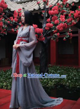 Chinese Ancient Han Fu Princess Clothing Robes Tunics Accessories Traditional China Clothes Women Adults Kids