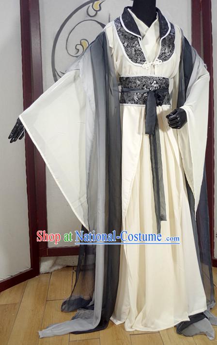 Chinese Ancient Han Fu Emperor Clothing Robes Tunics Accessories Traditional China Clothes Men Adults Kids