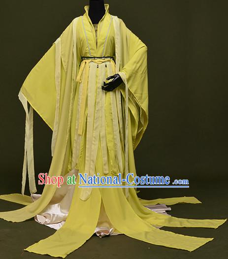 Chinese Ancient Han Fu Noblewoman Clothing Robes Tunics Accessories Traditional China Clothes Adults Kids